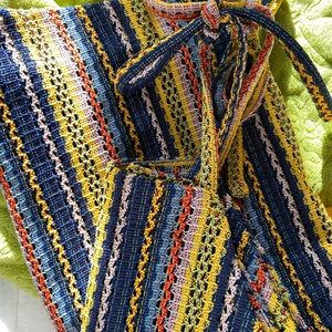 Texture and Thread colorful tie strap tank